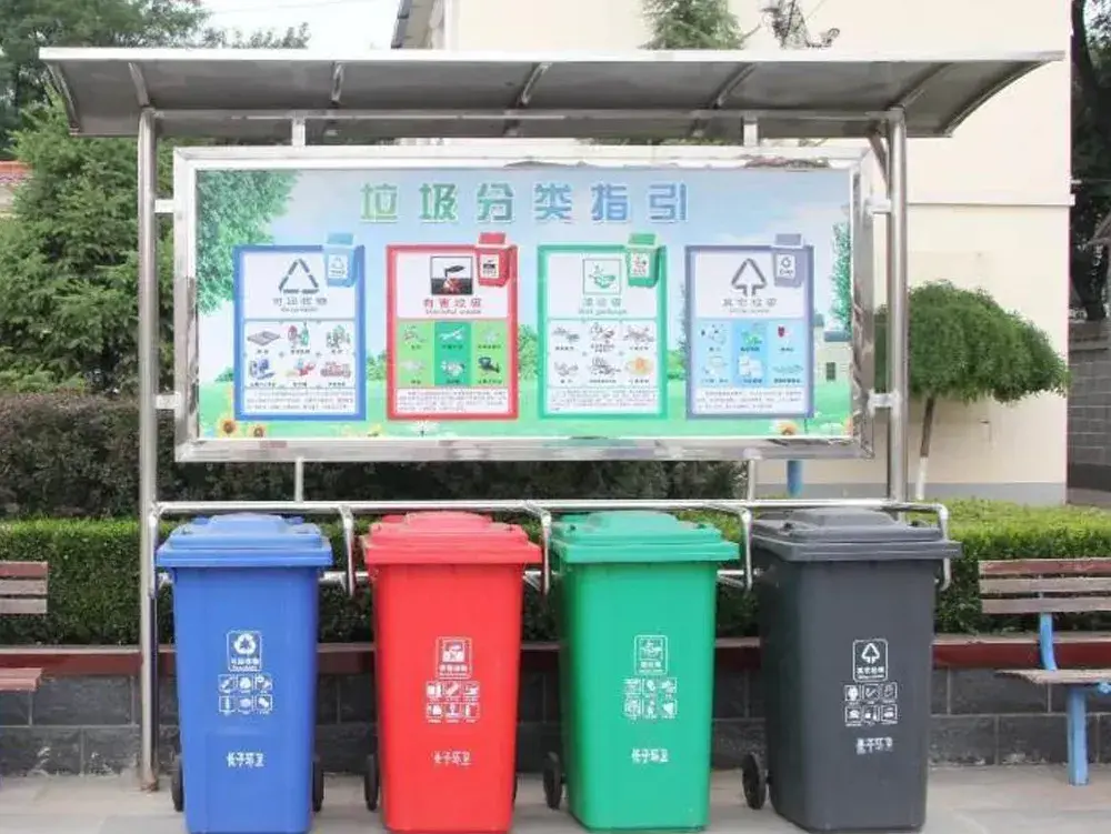 最环保的不锈钢（最结实的不锈钢）更美观、更坚固、更耐用，不锈钢垃圾分类亭，垃圾分类亭，(图7)